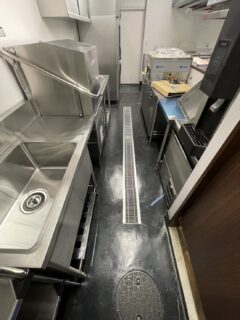 企業向け　厨房配管工事　施工事例